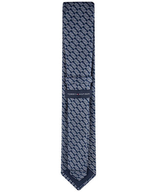 Gravata Tommy Hilfiger Sailing Knots Masculina Azul Tamanho Regular