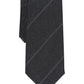 Gravata Alfani Slim Stripe Masculina Cinza Tamanho Regular