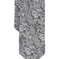 Gravata floral skinny Wiles masculina Bar III, preta, tamanho regular