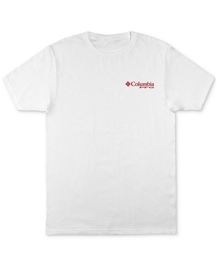 Camiseta Columbia Masculina PFG Classic Fit Sailfish Logo Graphic Branca Tamanho XXG