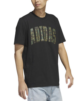 Camiseta Adidas Sportswear Varsity Camo Logo Masculina Preta Tamanho P