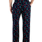 Calça de pijama de flanela masculina Club Room Christmas Truck, azul, tamanho grande