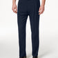 Calça social Haggar Masculina Eclo Stria Classic Fit Plissada com Cós Oculto Expansível Azul Tamanho 40X32