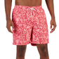 Calção de banho masculino Club Room Ben Tropical rosa tamanho XX-G