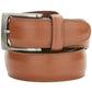 Cinto social de couro masculino Perry Ellis, marrom, tamanho pequeno