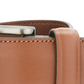 Cinto social de couro masculino Perry Ellis, marrom, tamanho pequeno