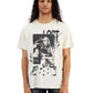 Camiseta masculina GUESS com estampa de manga curta e gola redonda, bege, tamanho extragrande