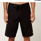 Shorts de surf O'Neill Hyperfreak com costura lateral, preto, tamanho 30