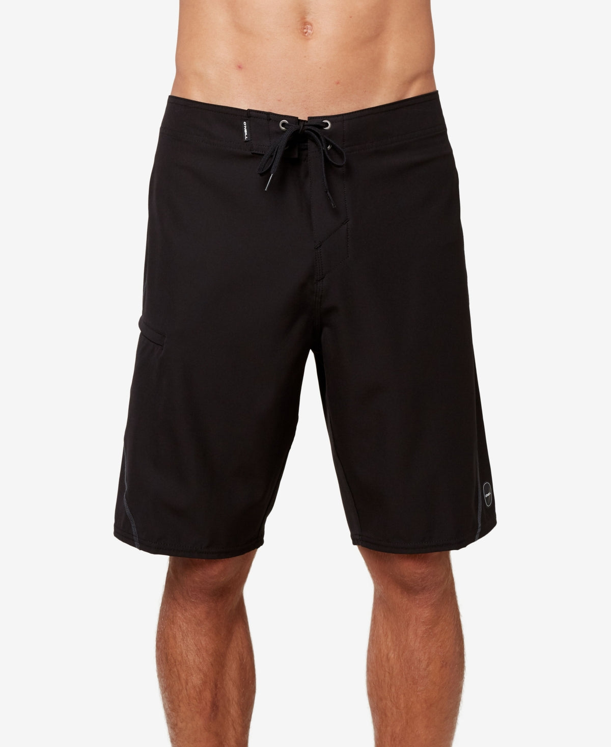Shorts de surf O'Neill Hyperfreak com costura lateral, preto, tamanho 30