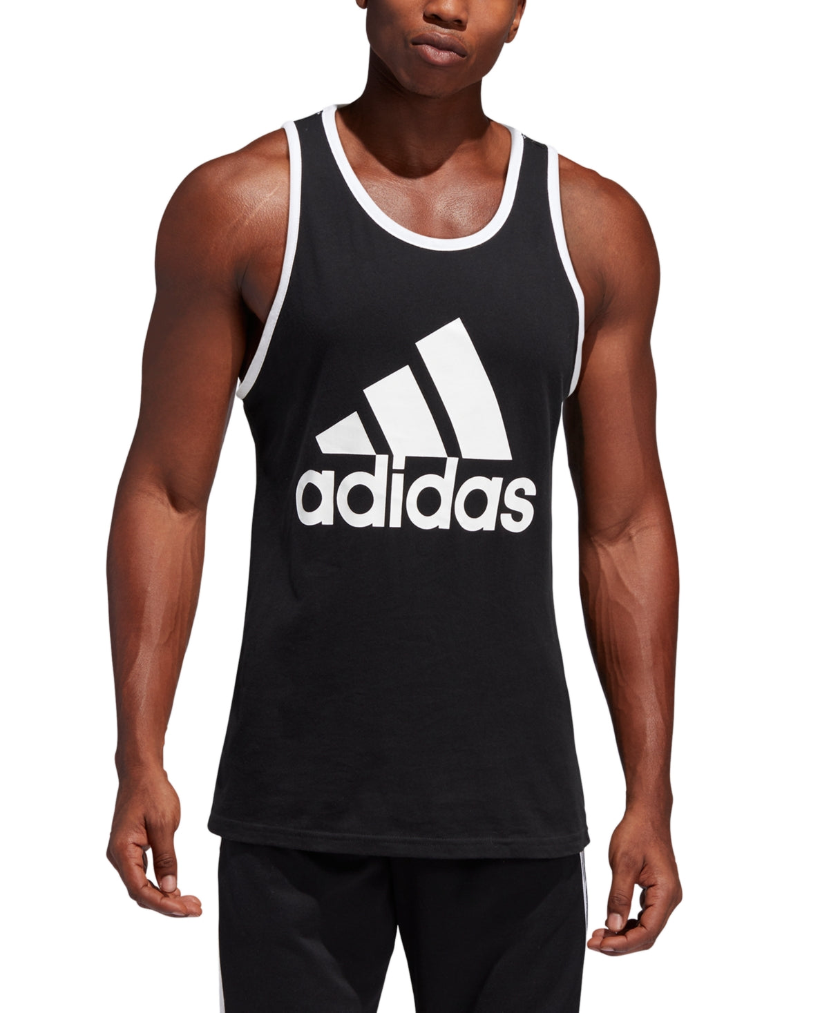 Regata Adidas Masculina Badge Of Sport Logo Graphic Preta Tamanho Grande