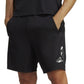 Shorts de treino adidas masculino Train Essentials Seasonal Camo com logotipo preenchido, preto, tamanho grande