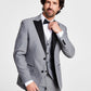 Jaqueta de smoking masculina Alfani Slim Fit cinza tamanho 46