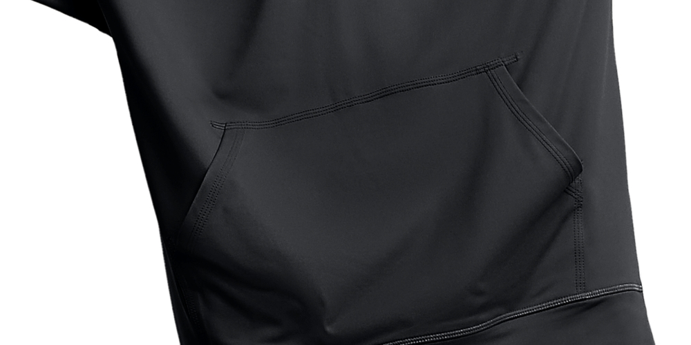 Moletom com capuz Champion All Day Mvp Quarter Zip Masculino Preto Tamanho XX-G