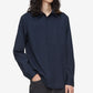 Camisa Calvin Klein Masculina com Bolso e Botões, Azul, Tamanho Pequeno