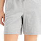 Shorts de malha feminino Karen Scott, cinza, tamanho extragrande
