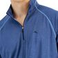 Tommy Bahama Masculino Paradise Isle 1/2 Zip Performance Suéter Azul Tamanho XXX-G