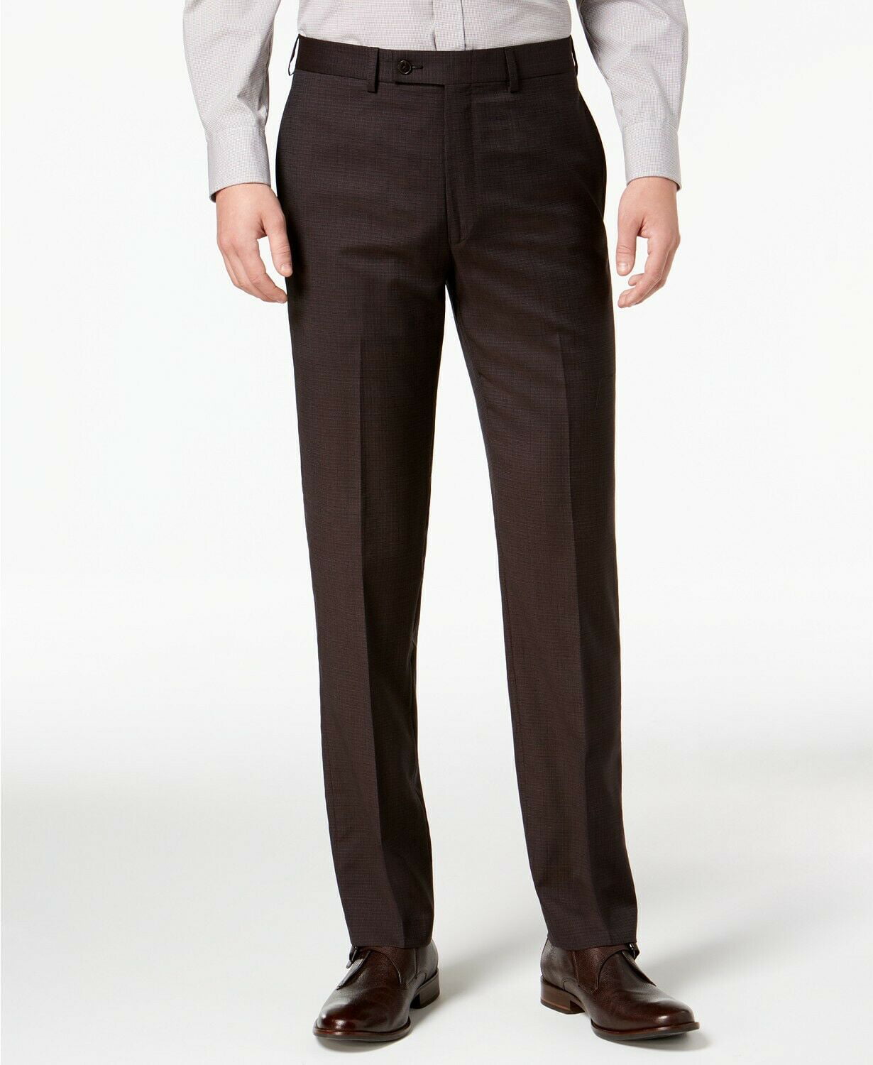 Calça social slim fit masculina Calvin Klein marrom tamanho 36x32
