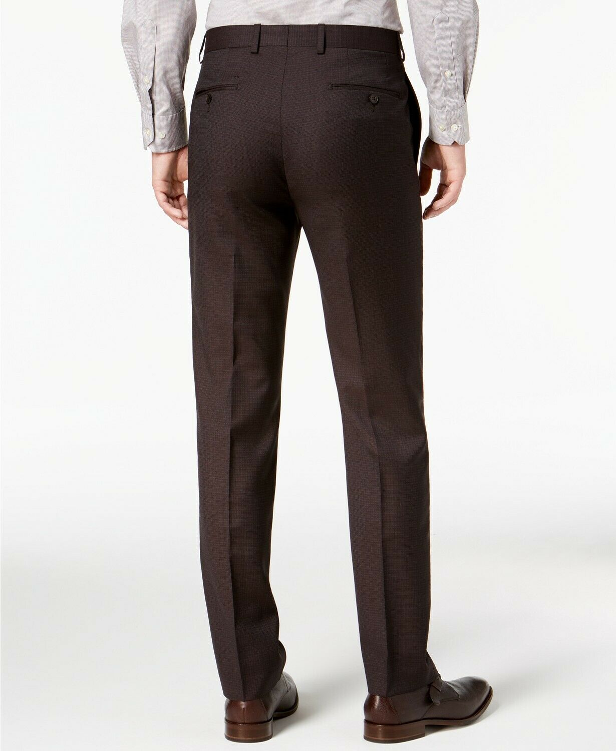 Calça social slim fit masculina Calvin Klein marrom tamanho 36x32