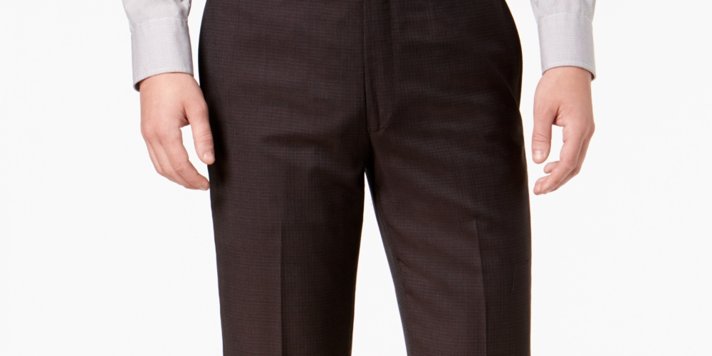 Calça social slim fit masculina Calvin Klein marrom tamanho 36x32