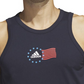 Regata Adidas Masculina Bandeira Americana Azul Tamanho Médio