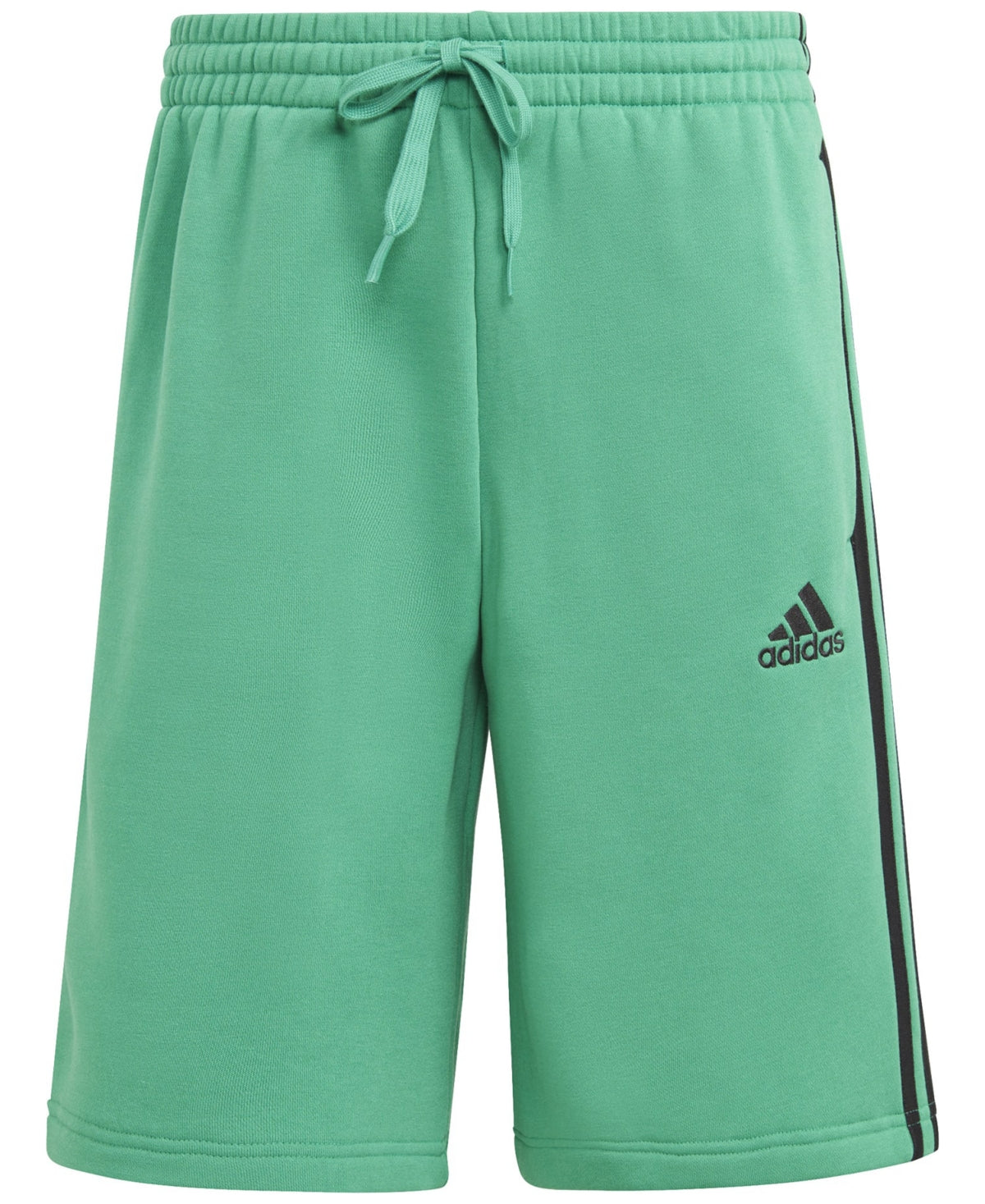 Shorts Adidas Masculino 3 Stripes 10 Fleece Verde Tamanho Pequeno