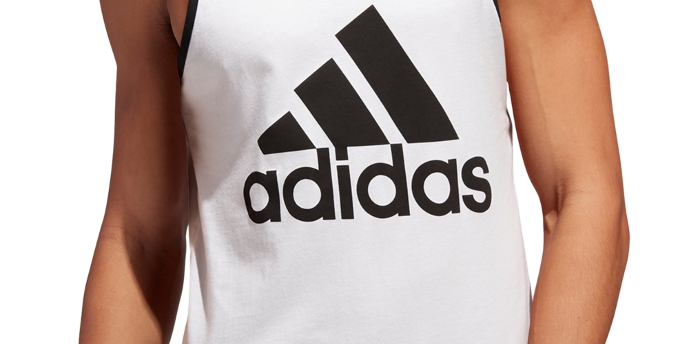 Regata Adidas Masculina Badge Of Sport Logo Graphic Branca Tamanho P