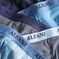 Cuecas boxer masculinas Alfani com absorção de umidade, azul, tamanho pequeno, 5 unidades