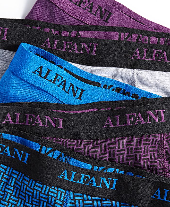 Cuecas boxer masculinas Alfani com absorção de umidade, roxas, tamanho pequeno, 5 unidades