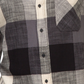 Camisa xadrez masculina com botões e gola Junk Food, preta, tamanho grande