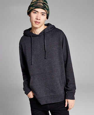 E agora este moletom masculino com capuz e lã, preto, tamanho médio