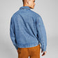 E agora esta jaqueta jeans mecânica masculina regular fit azul tamanho pequeno