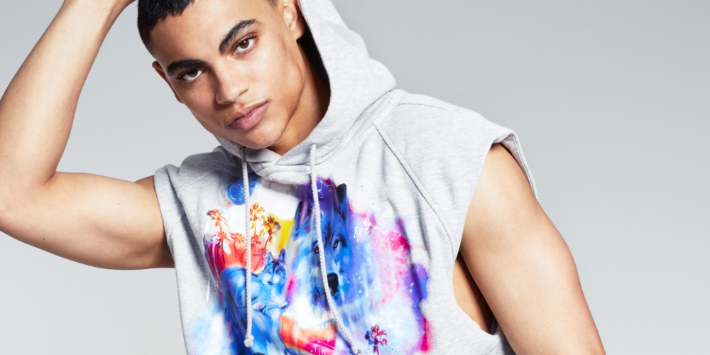 E agora este moletom com capuz gráfico sem mangas masculino cinza tamanho pequeno