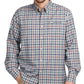 Camisa Barbour Masculina Tailored Fit Xadrez Thermo Tech com Botões Cinza Tamanho Médio