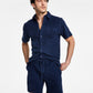 Sun + Stone Shorts Masculino French Terry Azul Tamanho Pequeno