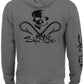 Moletom com capuz masculino Salt Life Skull and Hooks cinza tamanho XXXX-G