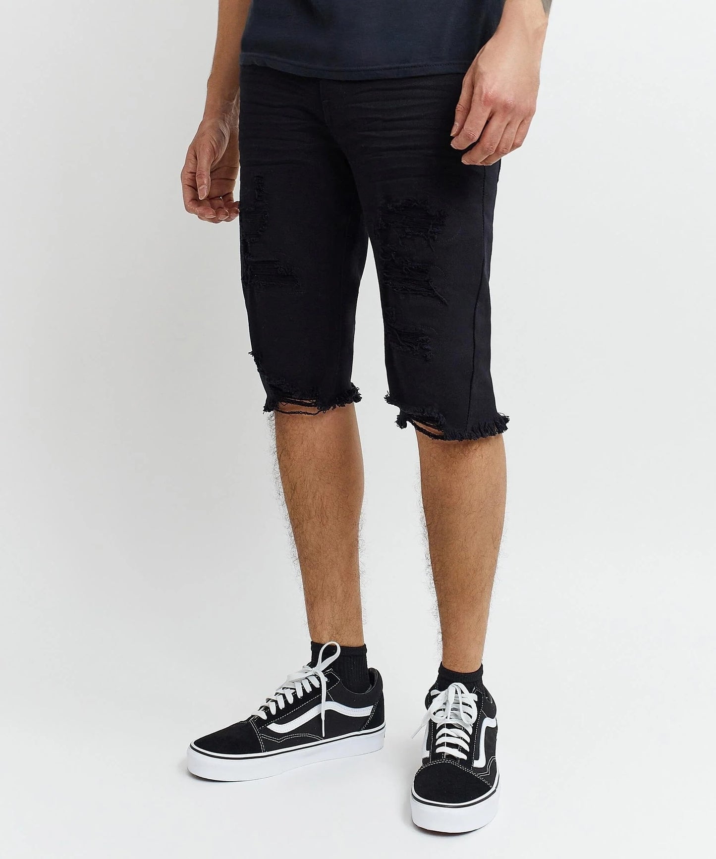 Shorts jeans masculino Reason Owen preto tamanho 34