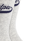 Meias masculinas Club Room Grandpa Crew cinza tamanho 10-13
