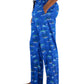Calça de pijama de algodão estampada Tropical Hut masculina Club Room, tamanho pequeno, azul
