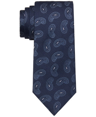 Gravata Tommy Hilfiger Halo Paisley Masculina Azul Tamanho Regular