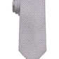 Gravata com estampa de elos de design clássico masculina Michael Kors cinza tamanho regular