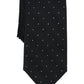 Gravata masculina Michael Kors Petru Dot Pattern preta tamanho regular