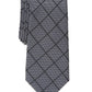 Gravata Alfani Sussex Pane Masculina Cinza Tamanho Regular