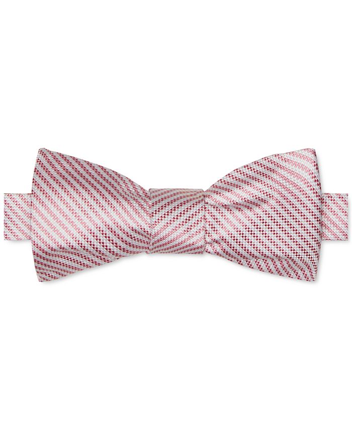 Tommy Hilfiger Oxford Masculino Listrado Fino com Laços Rosa Tamanho Regular
