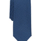 Gravata Alfani Scott Slim Mini Neat Masculina Azul Tamanho Regular