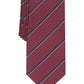 Gravata Alfani Clarkson Stripe Masculina Vermelha Tamanho Regular