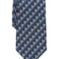 Gravata Perry Ellis Masculina Dunstan com Estampa Geométrica Azul Regular