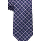 Gravata xadrez masculina Michael Kors roxa tamanho regular