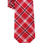 Gravata xadrez clássica Chicago masculina Tommy Hilfiger vermelha tamanho regular