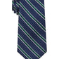 Gravata listrada Tommy Hilfiger Kingston masculina verde tamanho regular