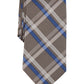 Gravata xadrez Sadies masculina Michael Kors marrom tamanho regular